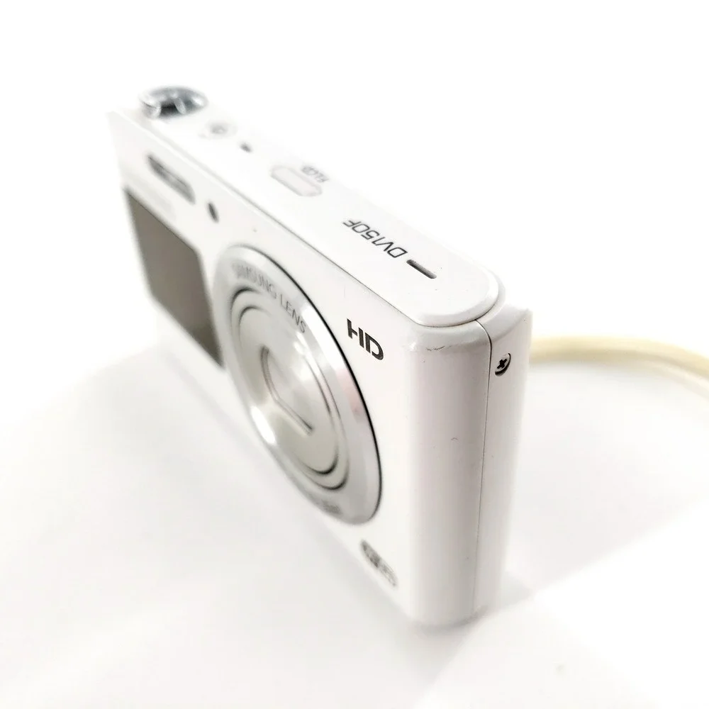 Samsung DualView DV150F 16.2MP Digital Camera White Complete In Box Tested Works